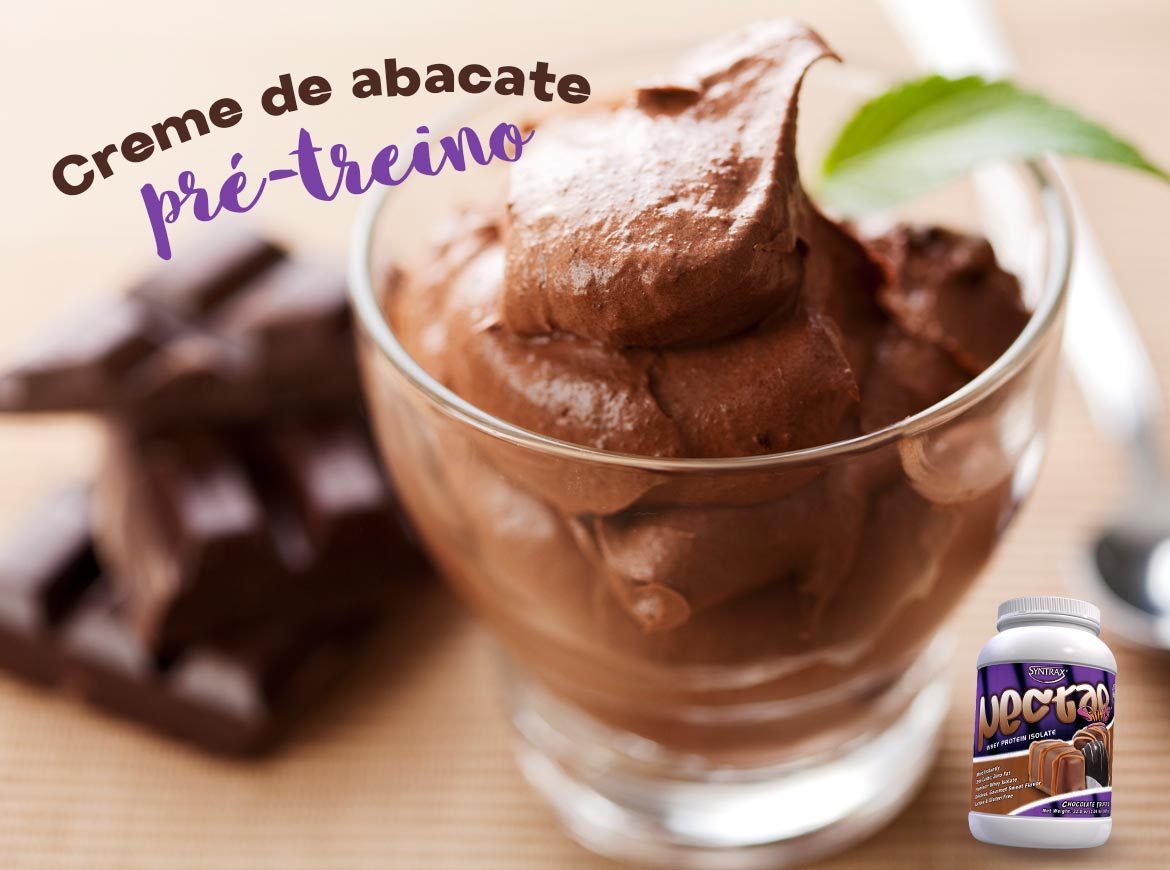 Creme de abacate proteico Pré-treino